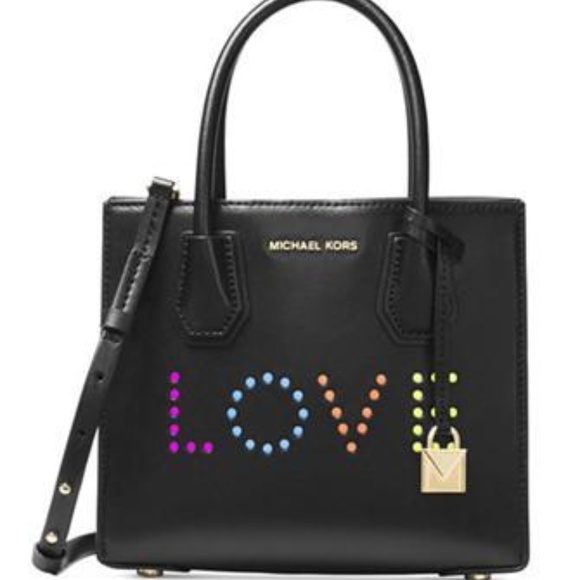 NWT WOMEN'S Michael Kors MERCER MEDIUM LOVE - Picture 1 of 5